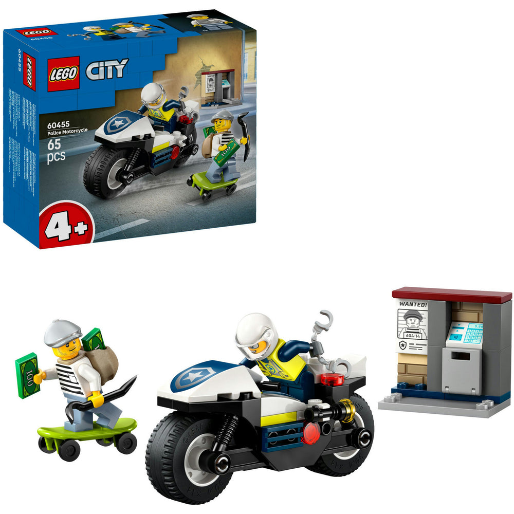 Lego 60455 stadspolitie achtervolging op politiemotor