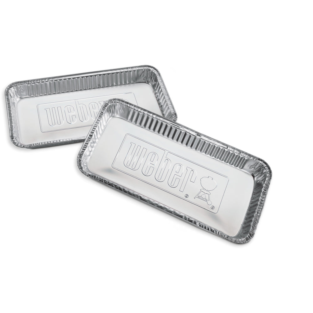 Weber lekbakjes druipschaal (zilver, 5 stuks)