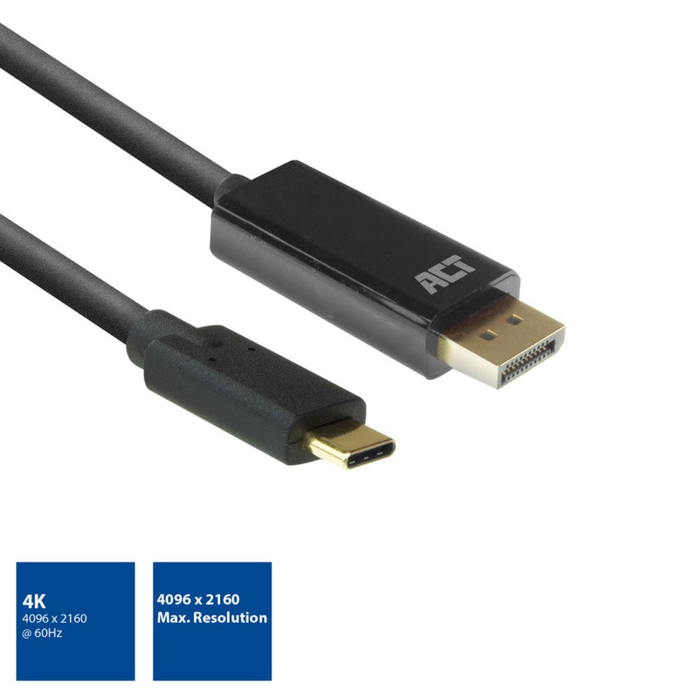 ACT Connectiviteit Connectiviteit USB-C naar DisplayPort kabel