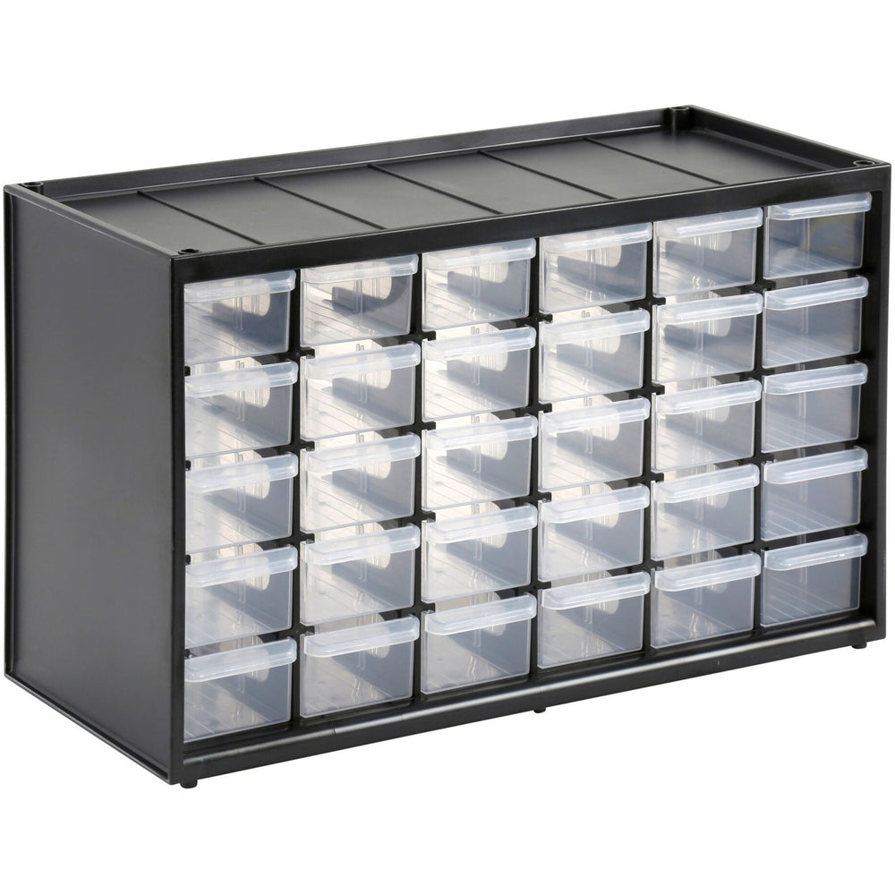 Stanley ladenkastje 30 compartimenten gereedschapsbox (zwart transparant)