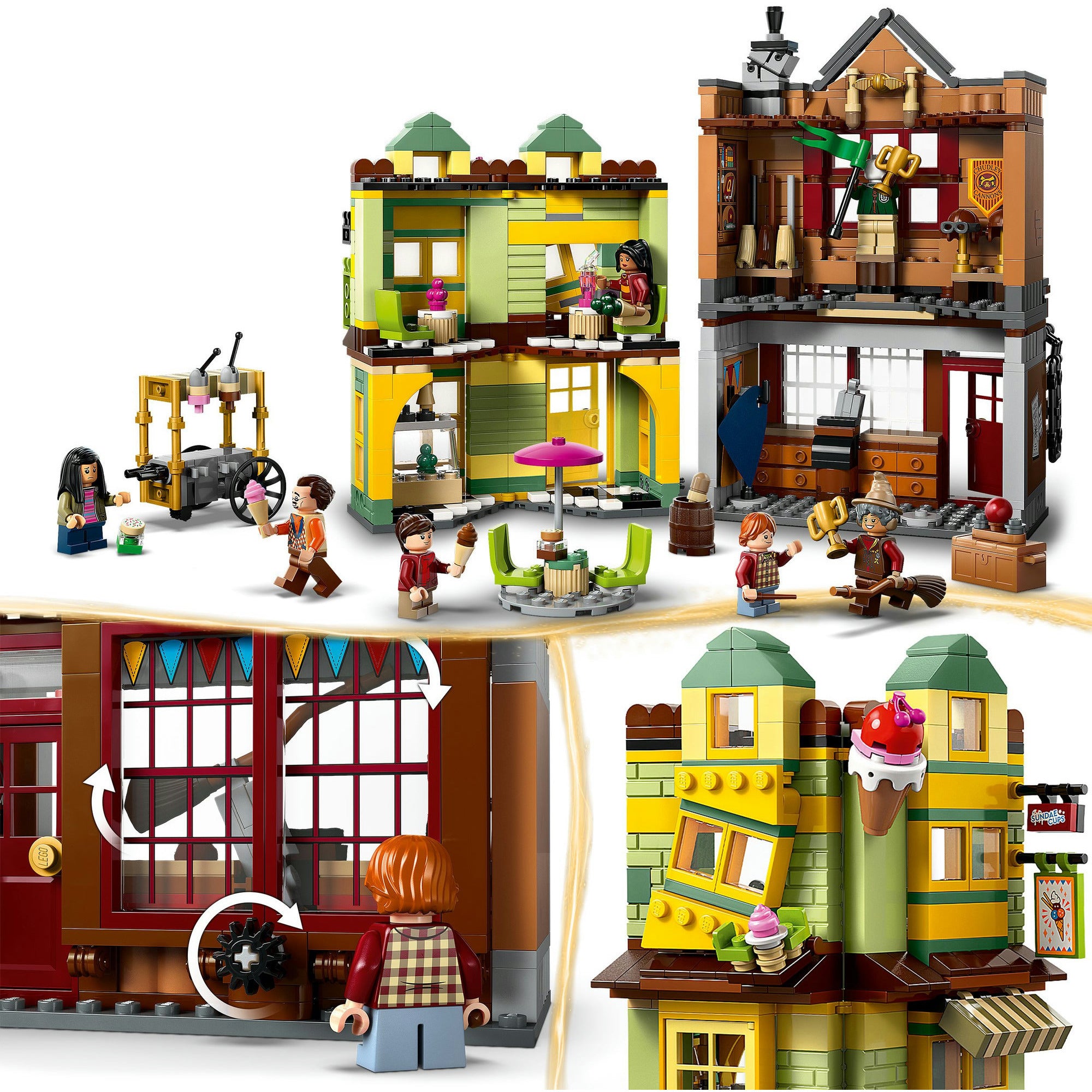 Lego harry potter zwik zwachtels zwerkbalpaleis en ijssalon set - 76452