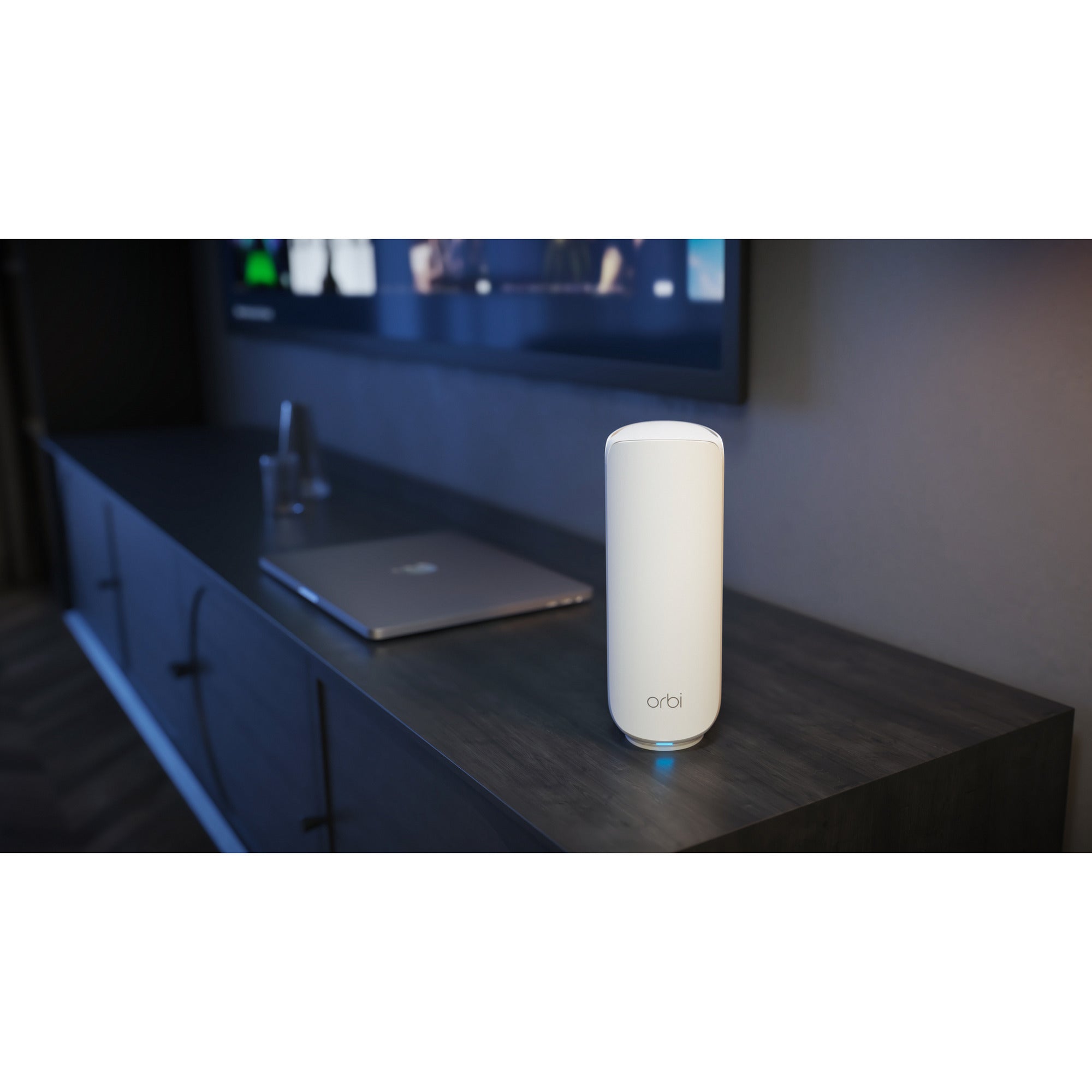 Netgear orbi 370 wifi mesh systeem, dual-band wifi 7-mesh systeem, 2 stuks mesh router (wit, 1x orbi wifi 7-router (rbe371), 1x orbi wifi 7-satelliet (rbe370))