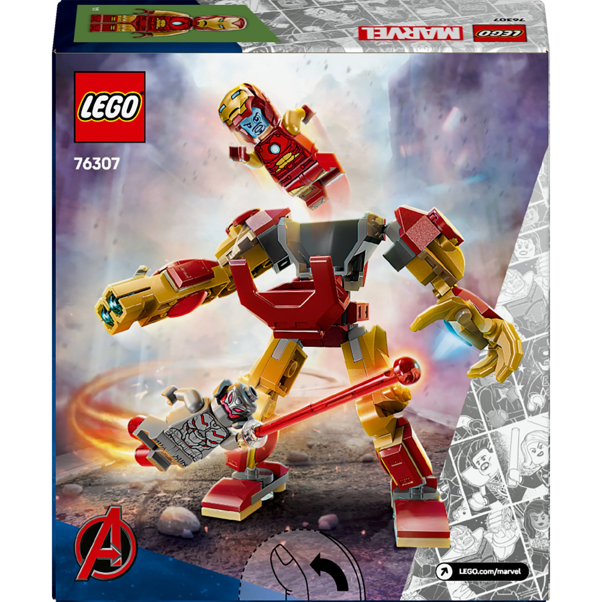 Lego superhelden 76307 iron man mecha vs. ultron