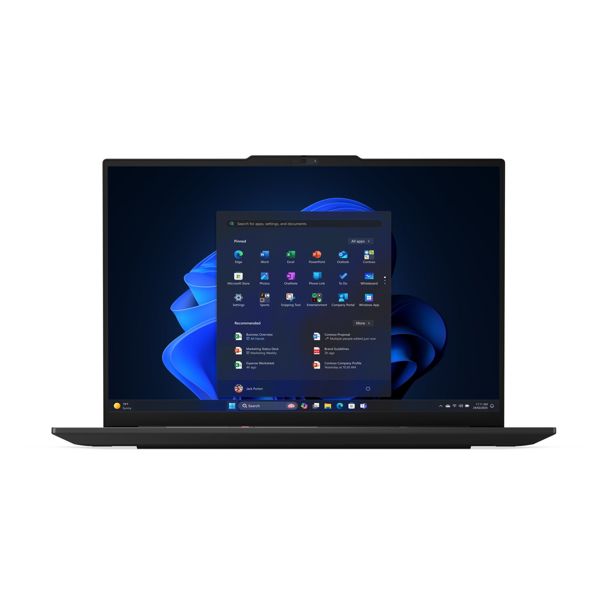 Lenovo thinkpad e16 gen 3 amd (21st005xmh) 16 laptop (zwart | ryzen 7 250 | radeon 780m | 32 gb | 1 tb ssd)