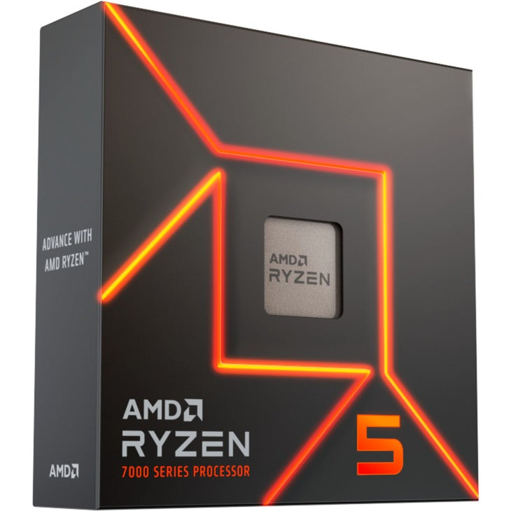 Amd ryzen 5 7600x, 4,7 ghz (5,3 ghz turbo boost) socket am5 processor (unlocked, boxed)