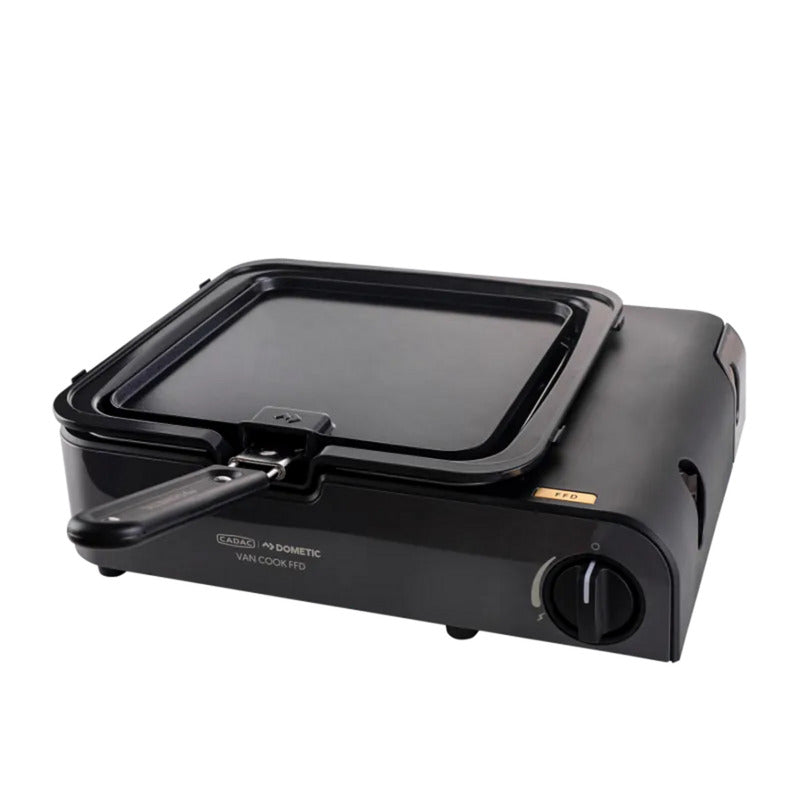 Cadac van cook flat plate grillplaat (zwart, 22 x 22 cm)