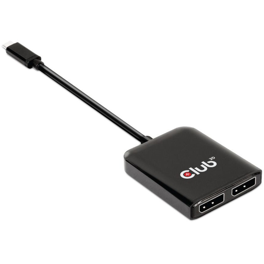 Club 3d usb‑c (dp alt‑mode) naar 2x displayport hub (zwart)