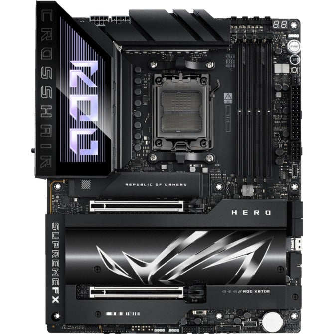 Asus rog crosshair x870e hero socket am5 moederbord (raid, 5gb-lan, 2,5gb-lan, wi-fi 7, bt, sound, atx)