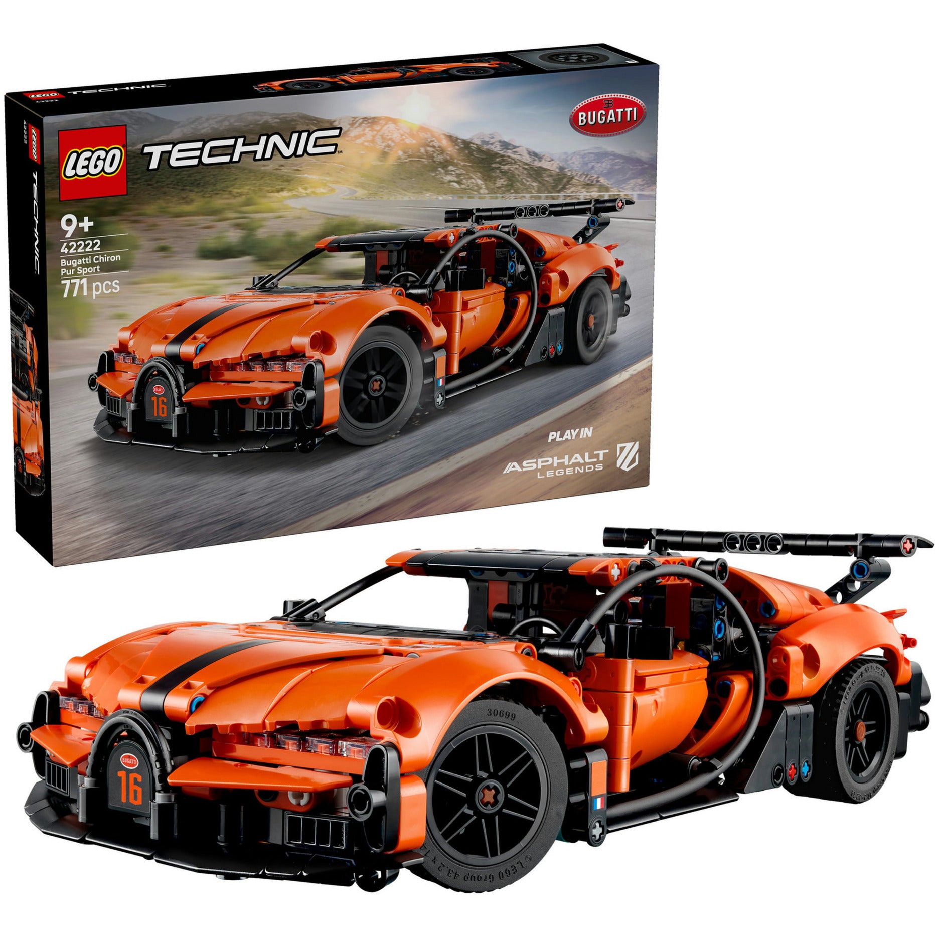 Lego technic 42222 bugatti chiron pur sport