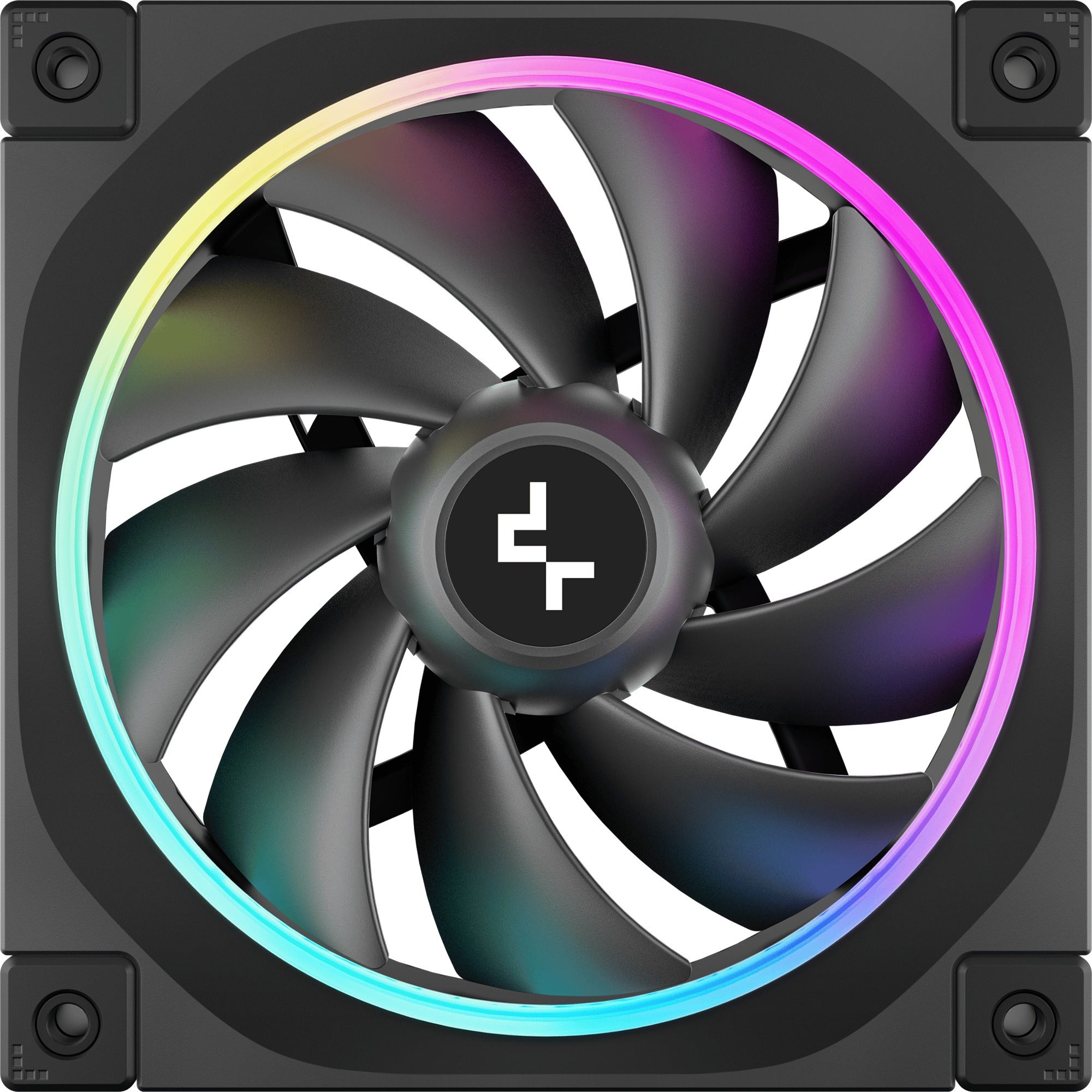 Deepcool fl12 rgb case fan (zwart, 120 x 120 x 25 mm, pwm)