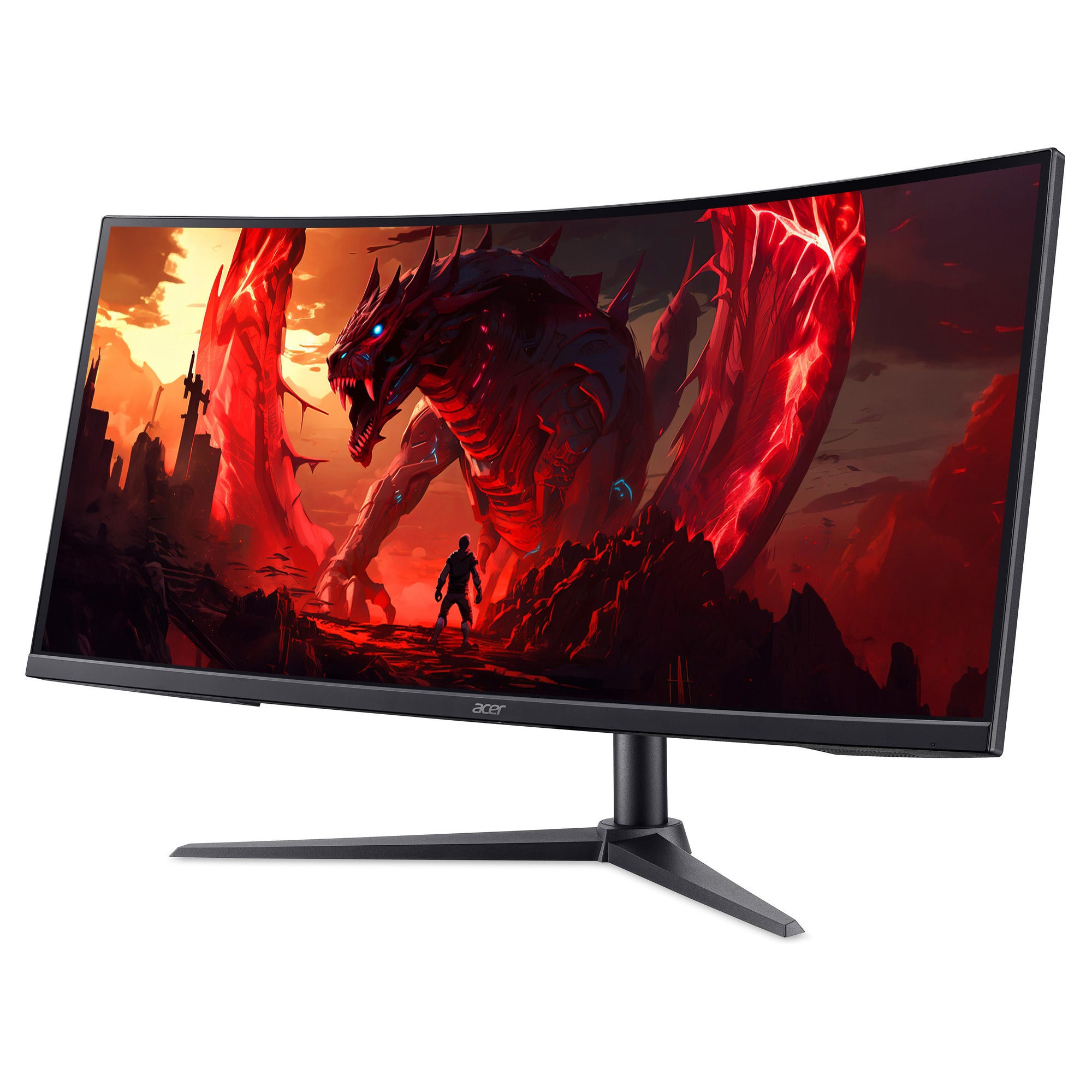 Acer nitro xz340cur x2 34 curved ultrawide gaming monitor (zwart, 2x hdmi, 2x displayport, audio, amd freesync, 200 hz)
