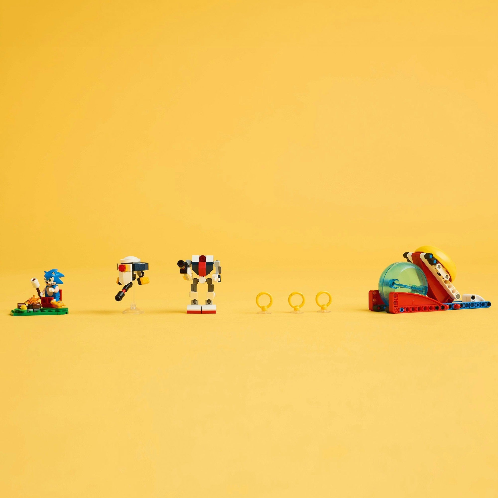 Lego sonic the hedgehog 77001 sonics krachtmeting bij het kampvuur