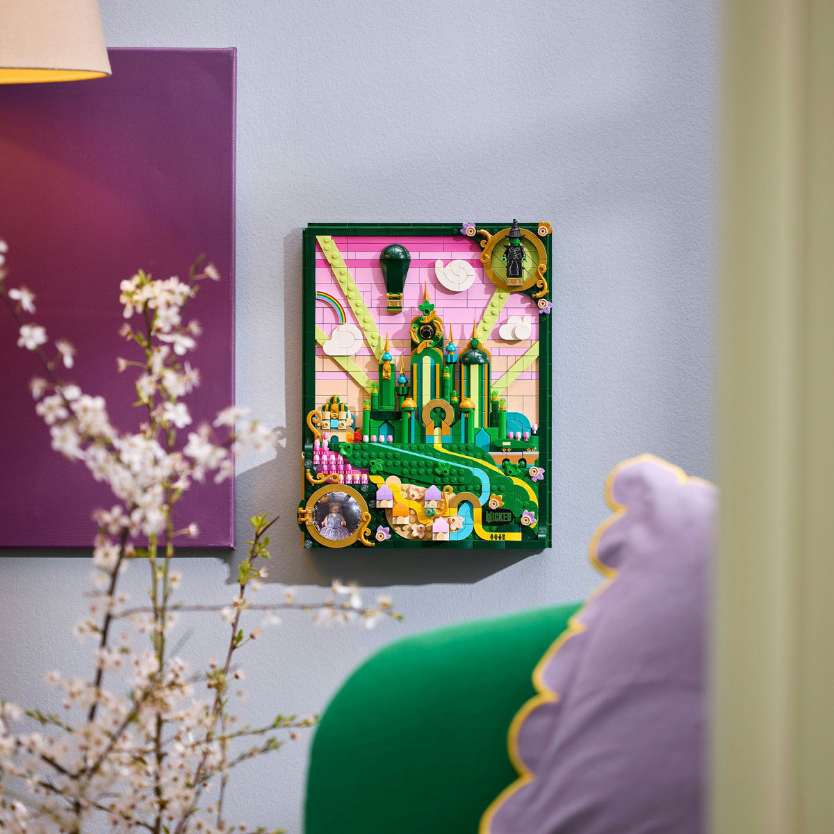 Lego - emerald city muurkunst - wicked - 75685
