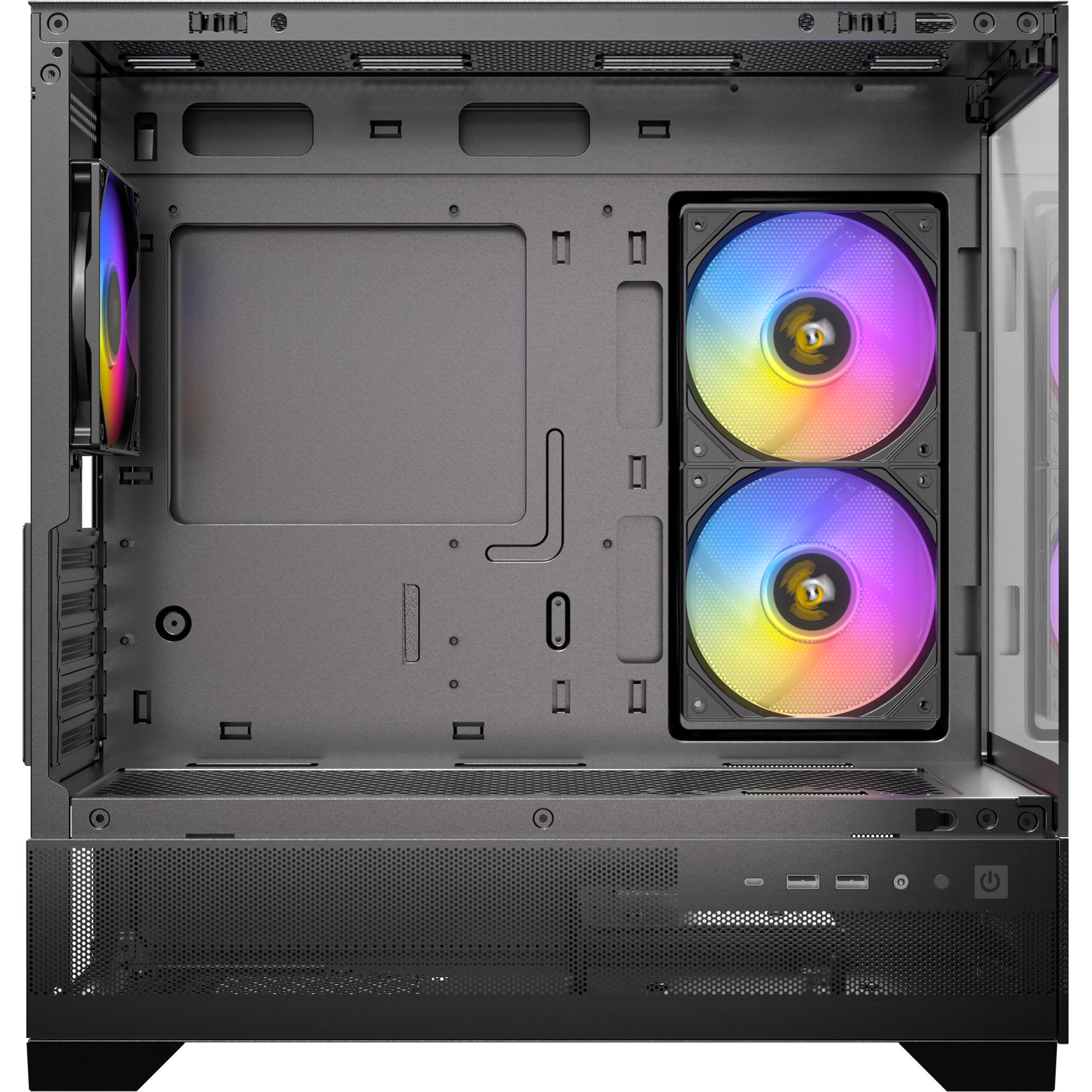 Antec cx500m argb mini tower behuizing (zwart | 2x usb-a | 1x usb-c | tempered glass)