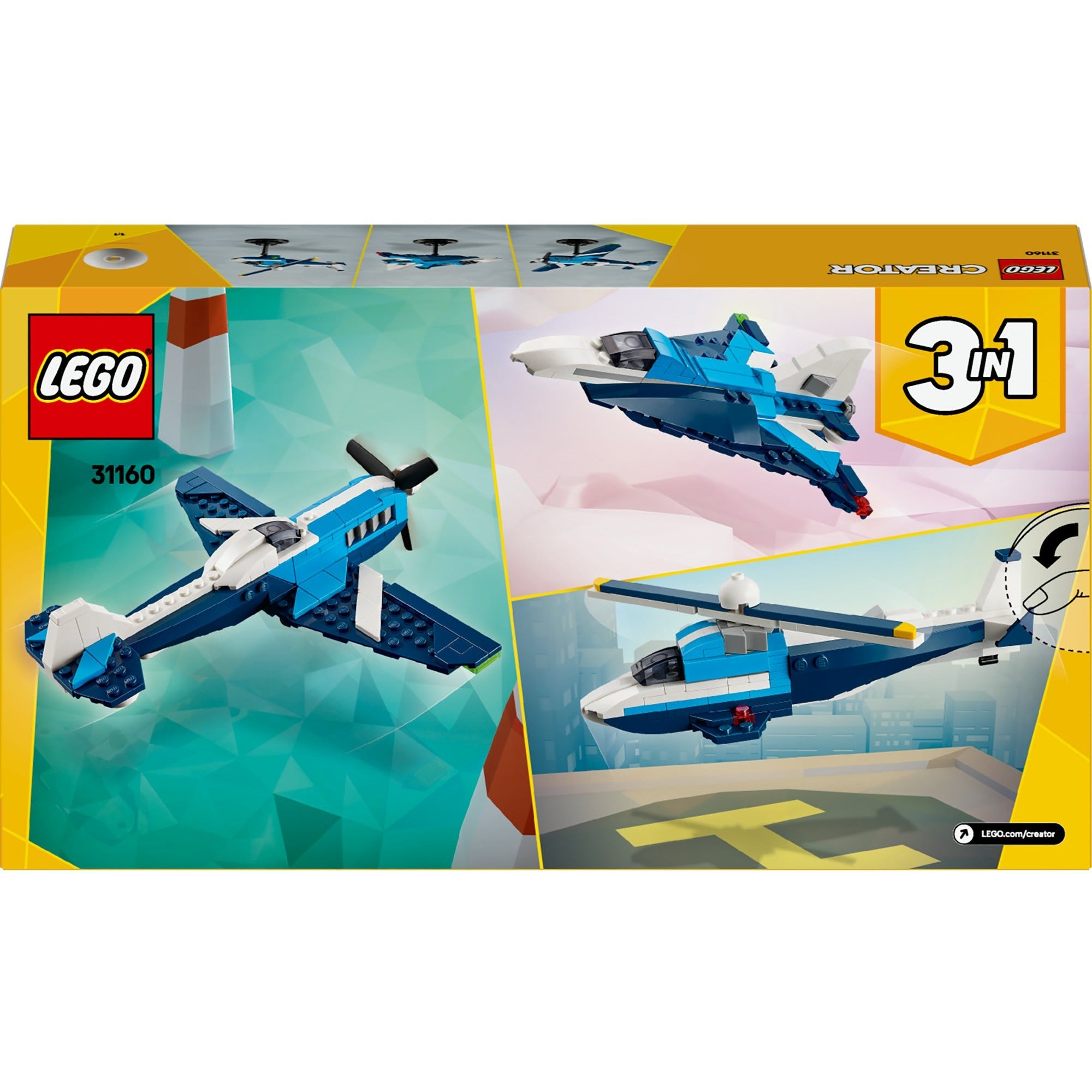 Lego 31160 creator 3-in-1 luchtvaartracevliegtuig
