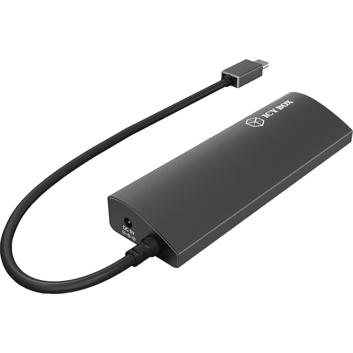 Icy box ib-ac6405-c USB hub (anthracite, USB Type-C hub)