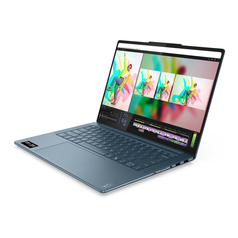 Lenovo yoga pro 7 14asp10 (83lx001mmh) 14.5 copilot+ laptop (blauwgroen | ryzen ai 9 365 | radeon 880m graphics | 32 gb | 1 tb ssd)