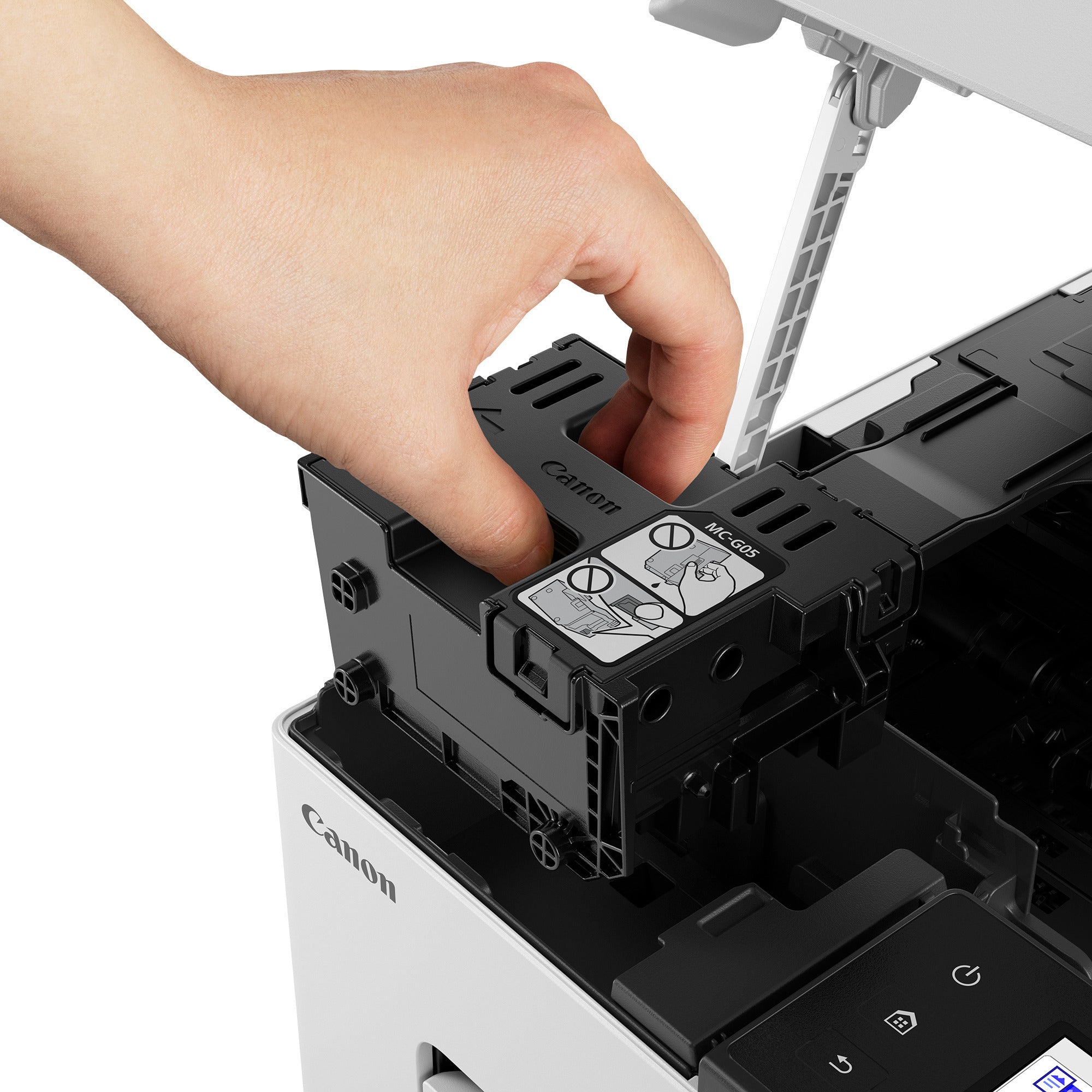 Canon maxify gx2051-kleureninkjetprinter met navulbare megatank all-in-one inkjetprinter met faxfunctie (wit, printen, kopiëren, scannen, faxen, wi-fi)