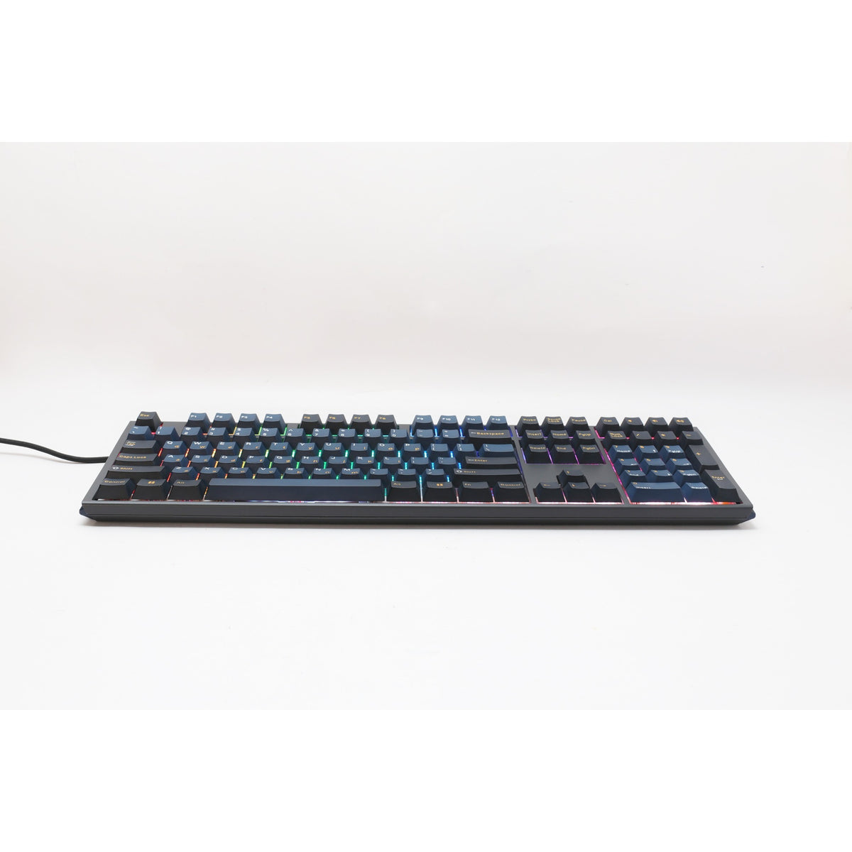Ducky one 3 pro, gaming toetsenbord (zwart, us lay-out, cherry mx2a blue, rgb led, double-shot pbt, quack mechanics, hot swap)