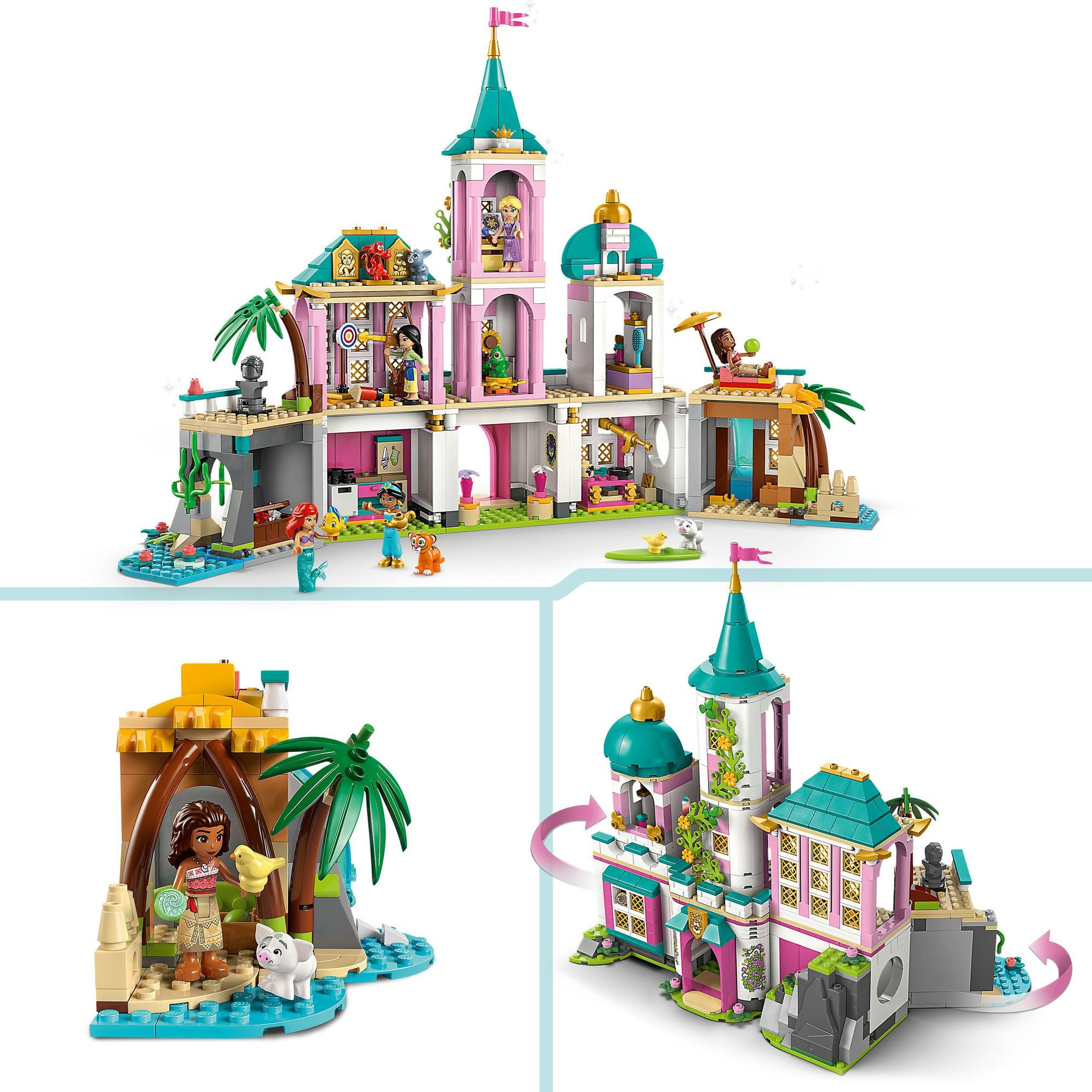 Disney lego 43267 prinses prinsessenkasteel en koninklijke huisdieren