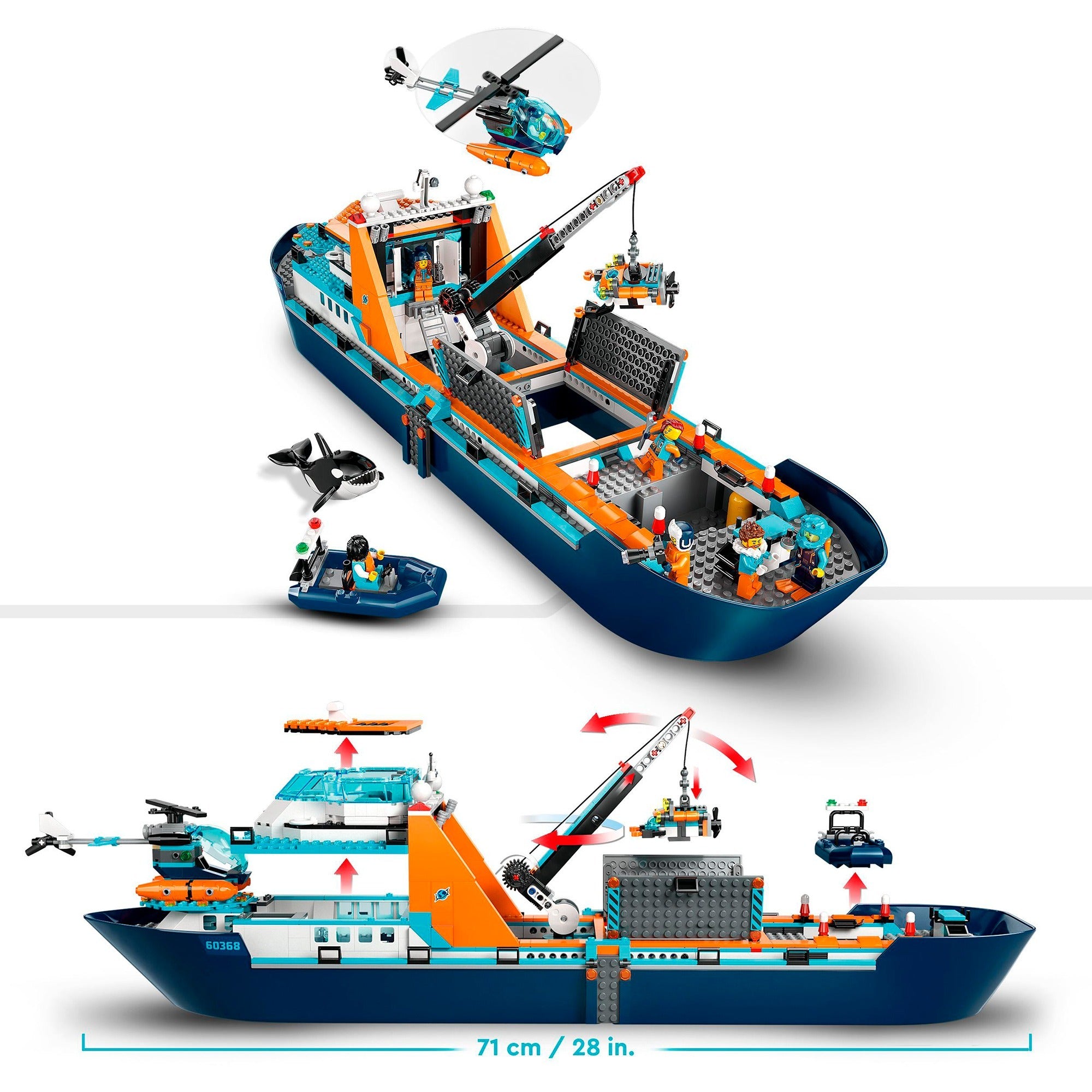 Lego city - poolonderzoeksschip constructiespeelgoed (60368)
