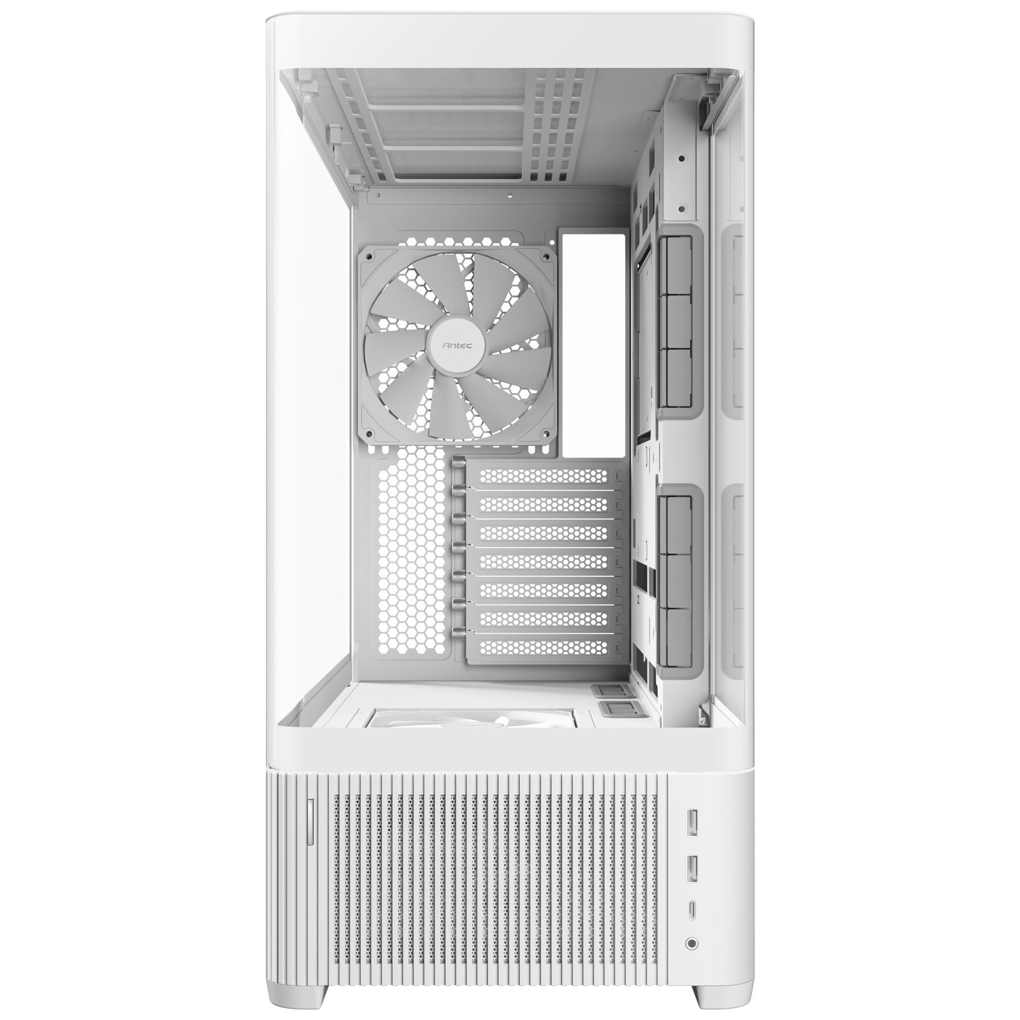 Antec c6 curve air midi tower behuizing (wit | 2x usb-a | 1x usb-c | tempered glass)