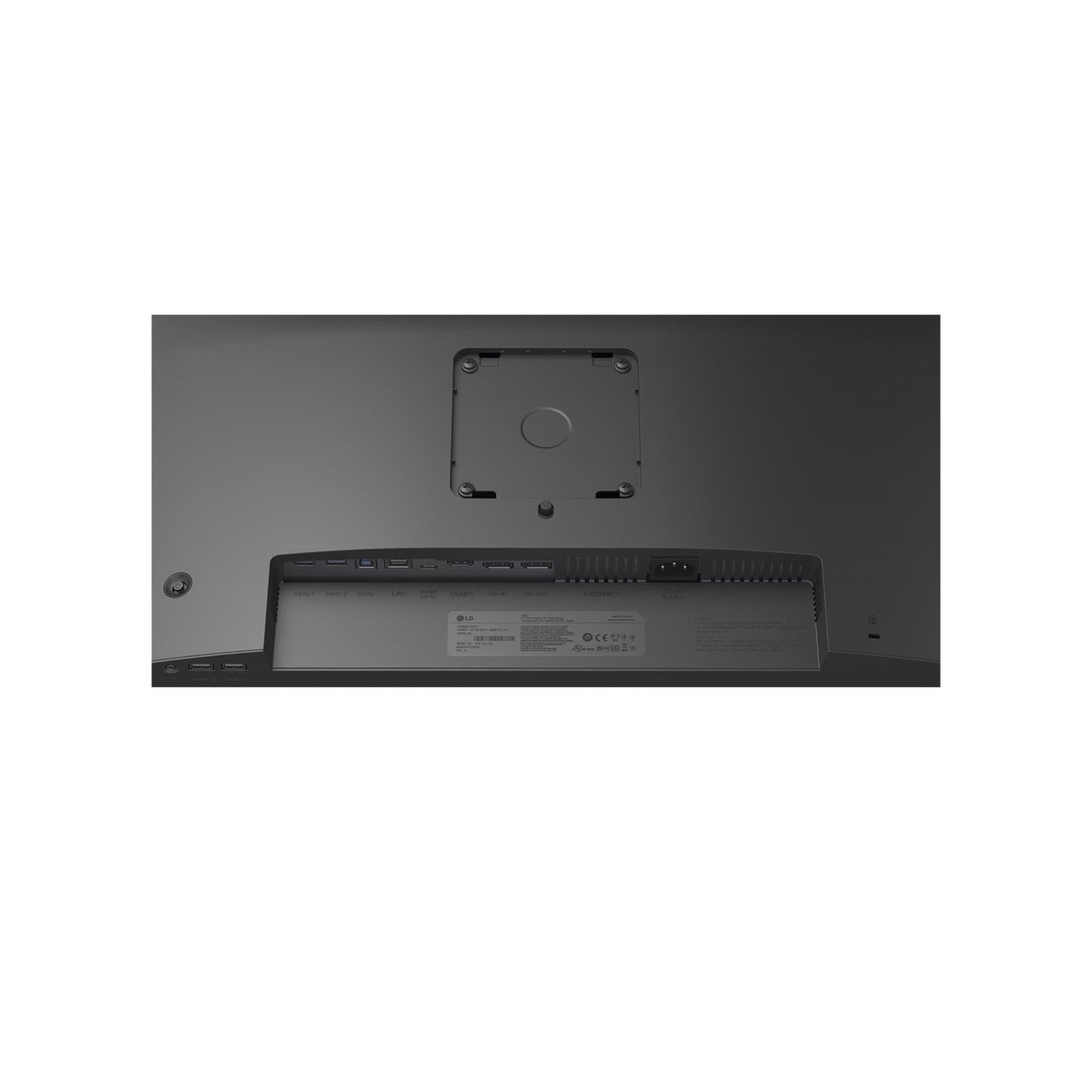Lg 24ba750 23.8 monitor (zwart, hdmi, displayport, audio, lan, usb-c)