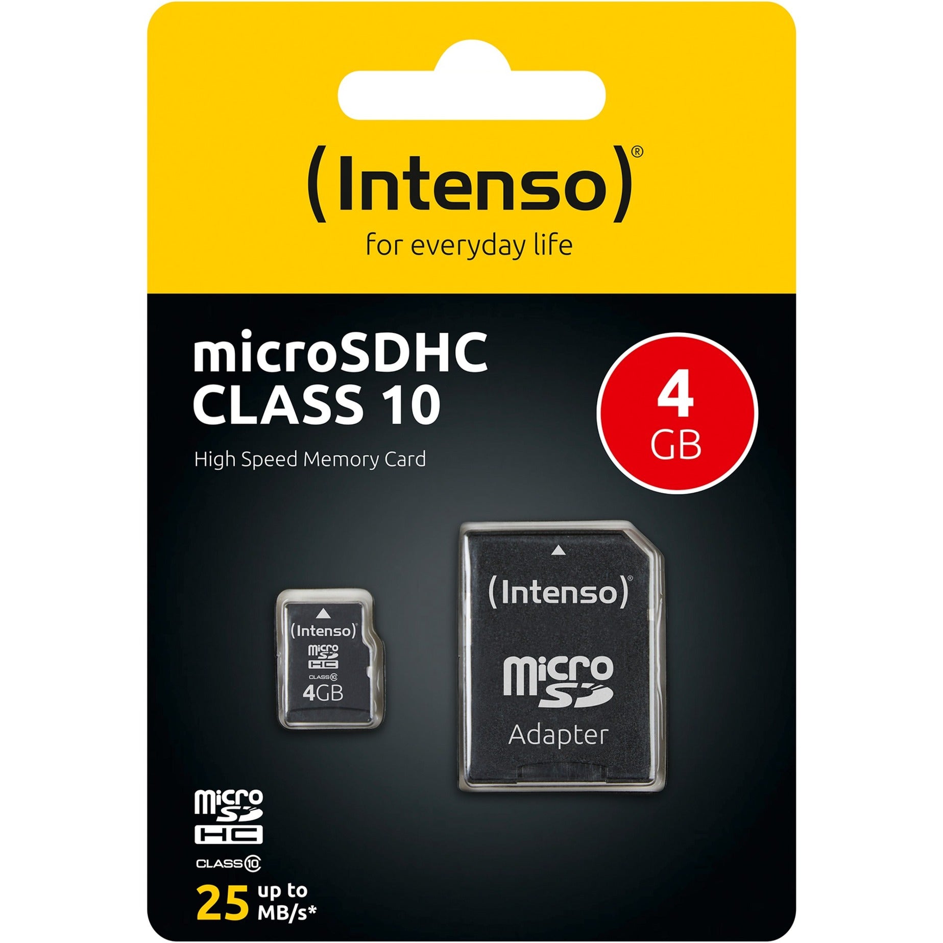 Intenso MicroSDHC 4GB Klasse 10