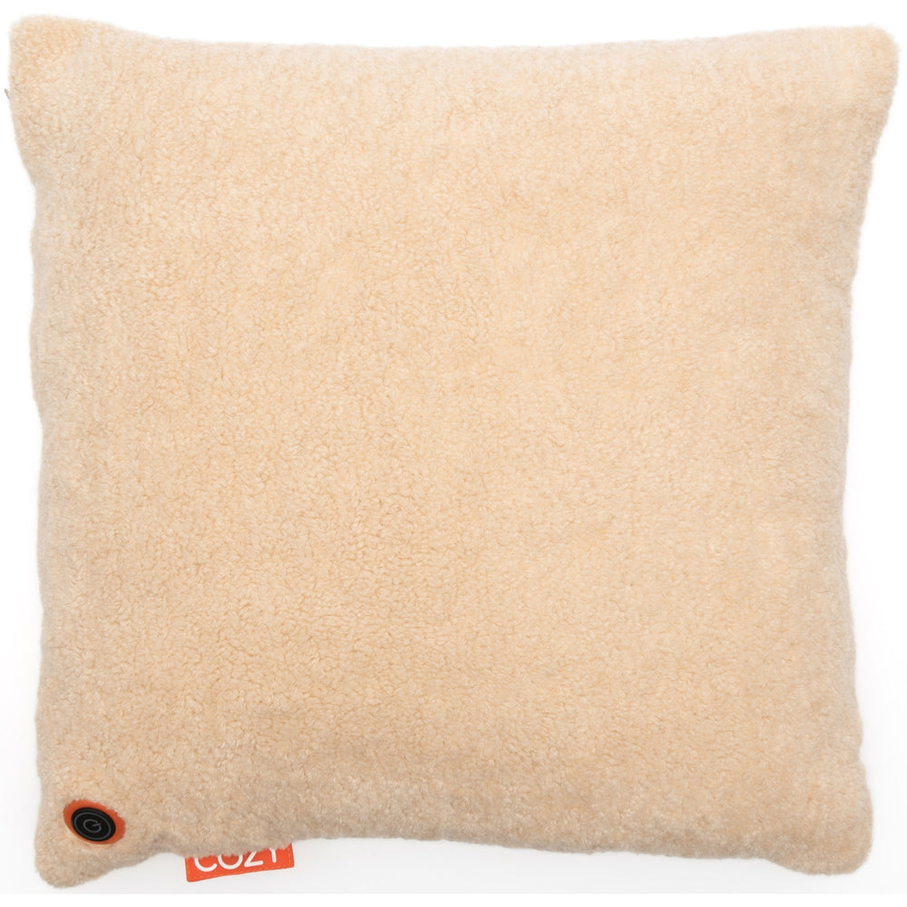 Cozy una woolly 45 x 45 cm draadloos warmtekussen (lichtbeige, powerbank 5000 mah)