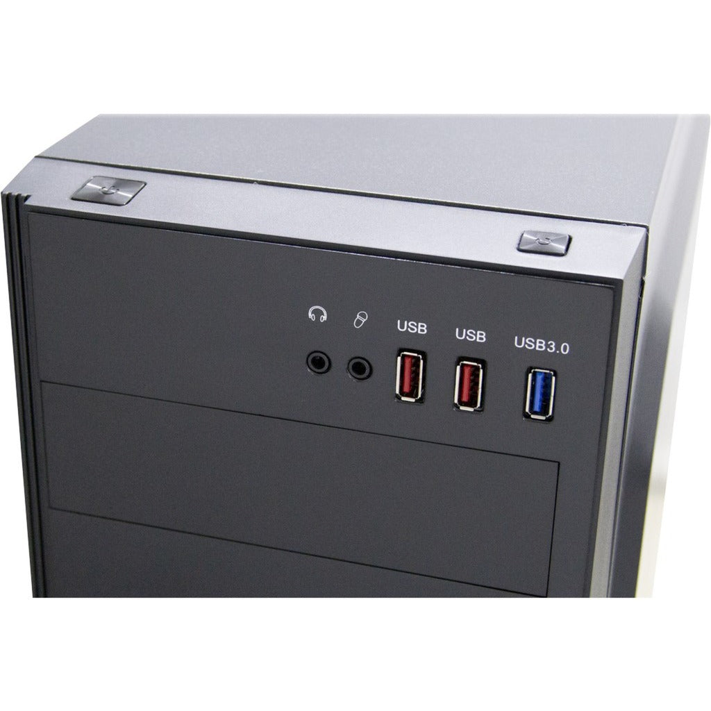 Inter-Tech B-42 RGB Midi Tower Case (Black | 3x USB-A | RGB | Window)
