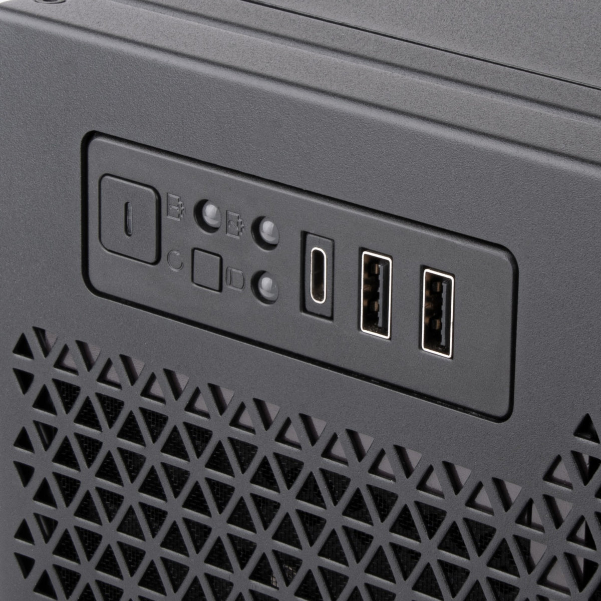 Silverstone rm52 server behuizing (zwart | 2x usb-a | 1x usb-c)
