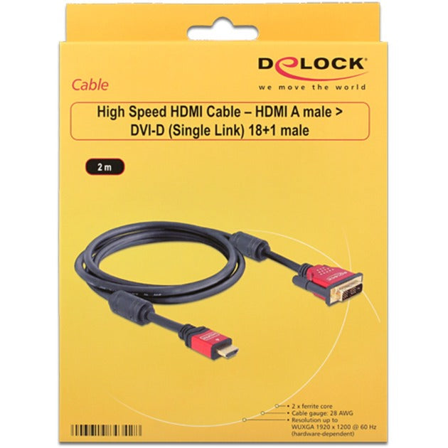 DeLOCK DeLOCK High Speed ​​HDMI A (mannelijk) > DVI (mannelijk)