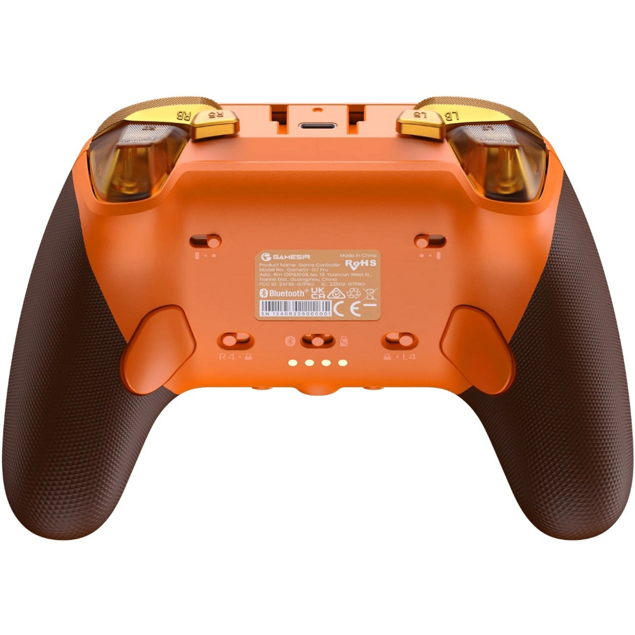 Gamesir g7 pro he tri-mode wireless controller - amber flame (oranje, usb 2,4 ghz bluetooth, xbox series x|s, xbox one, pc, android)