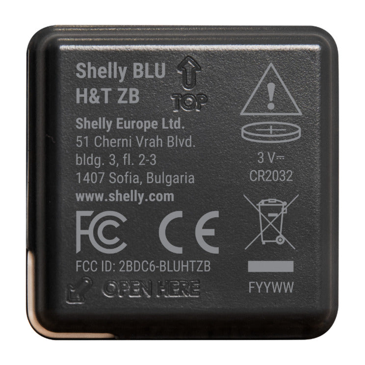 Shelly blu h t zb sensor (zwart, bluetooth 5, zigbee)