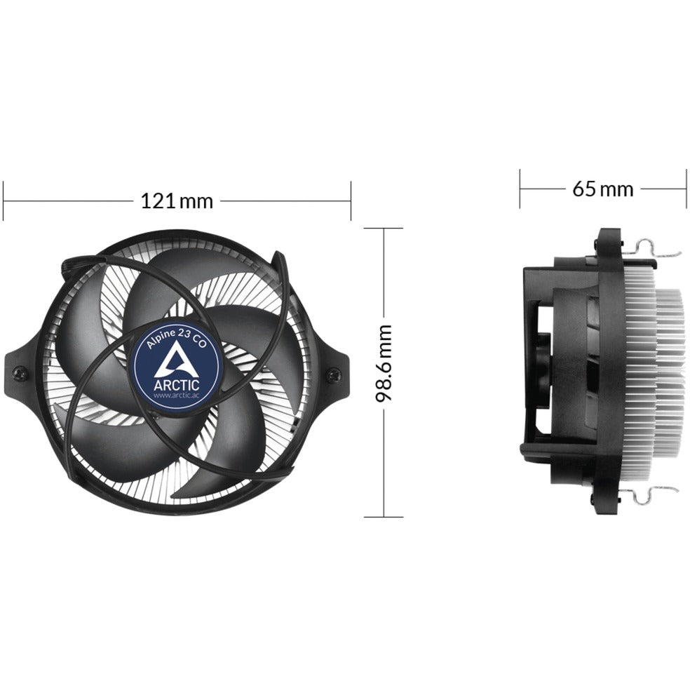 Arctic alpine 23 co cpu-koeler (4-pin pwm)