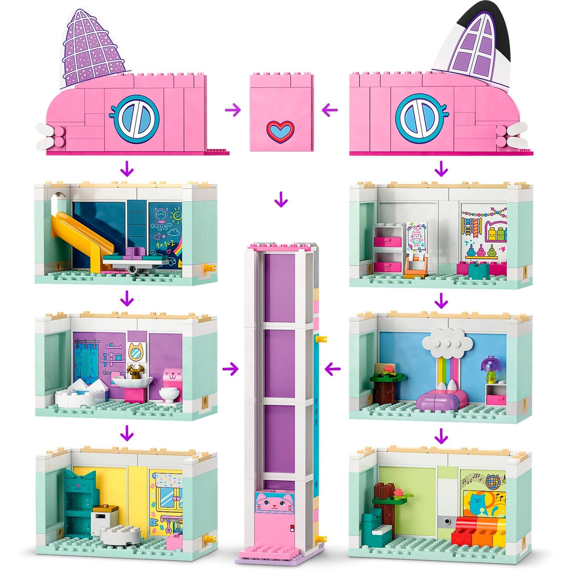 Lego gabby's poppenhuis - gabby's poppenhuis constructiespeelgoed (10788)