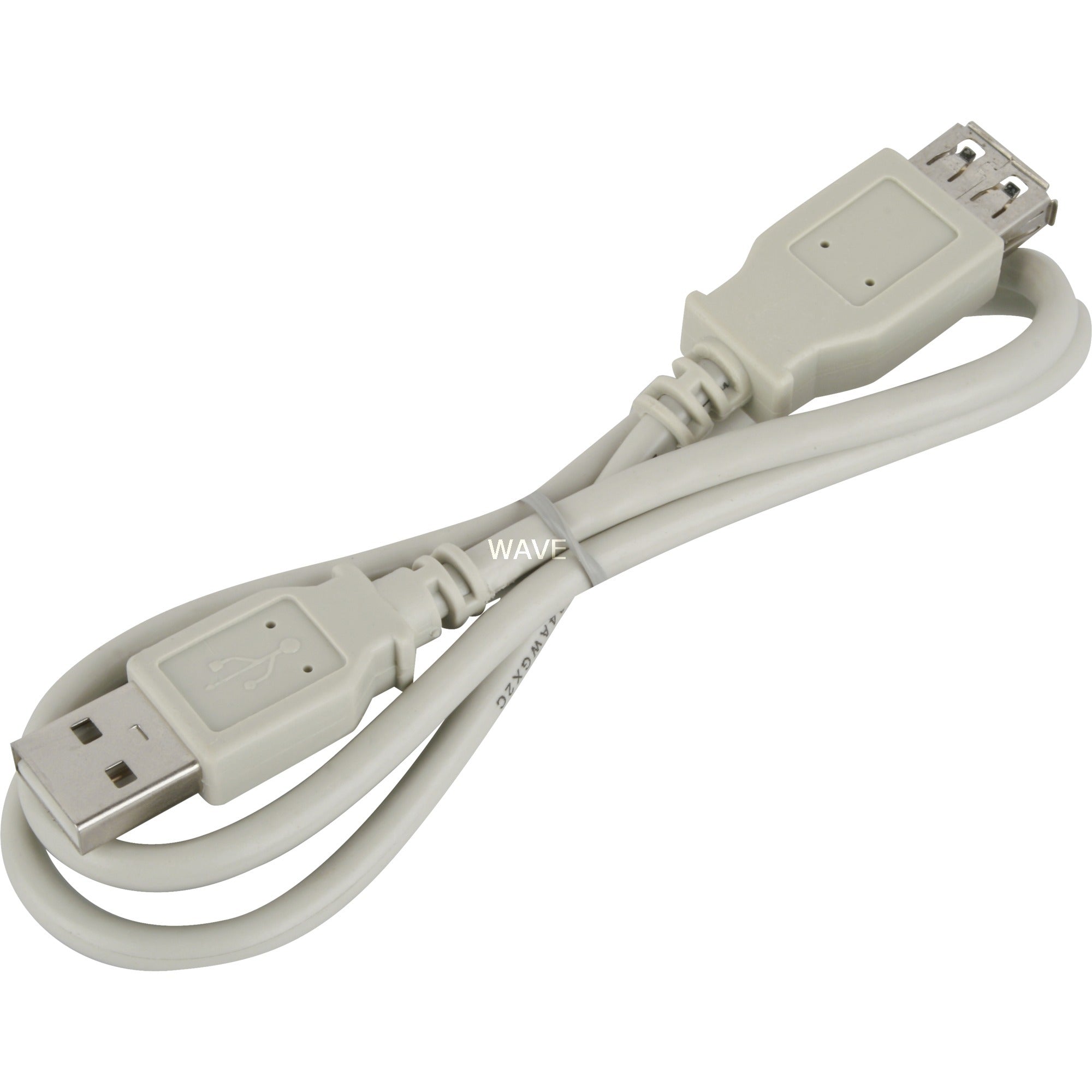Goobay usb 2.0 verlengkabel (grijs, 0,6 meter)