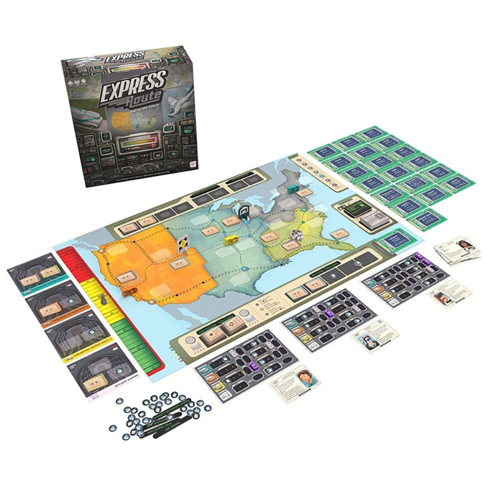 European player network express route bordspel (engels, 1 - 4 spelers, 60 minuten, vanaf 10 jaar)