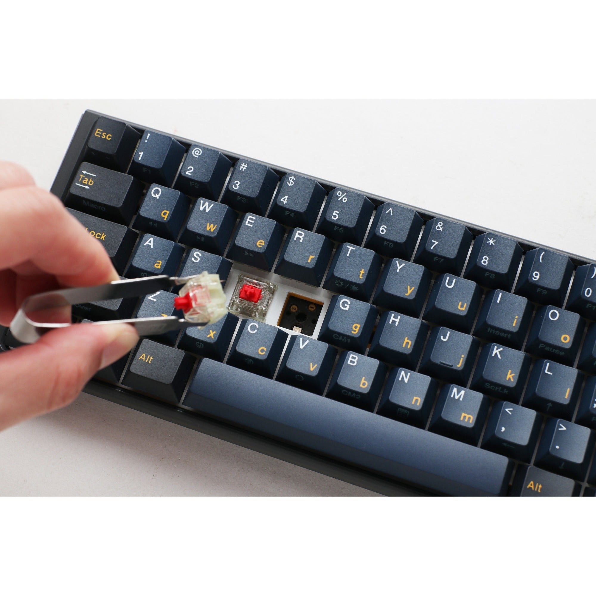 Ducky one 3 pro mini, gaming toetsenbord (zwart, us lay-out, cherry mx2a blue, rgb led, double-shot pbt, quack mechanics, 60%, hot swap)