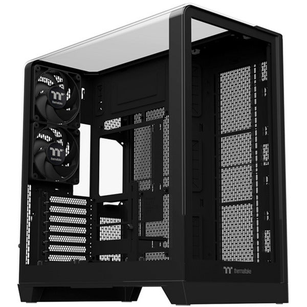 Thermaltake view 390 tg midi tower behuizing (zwart | 2x usb-a | 1x usb-c | tempered glass)