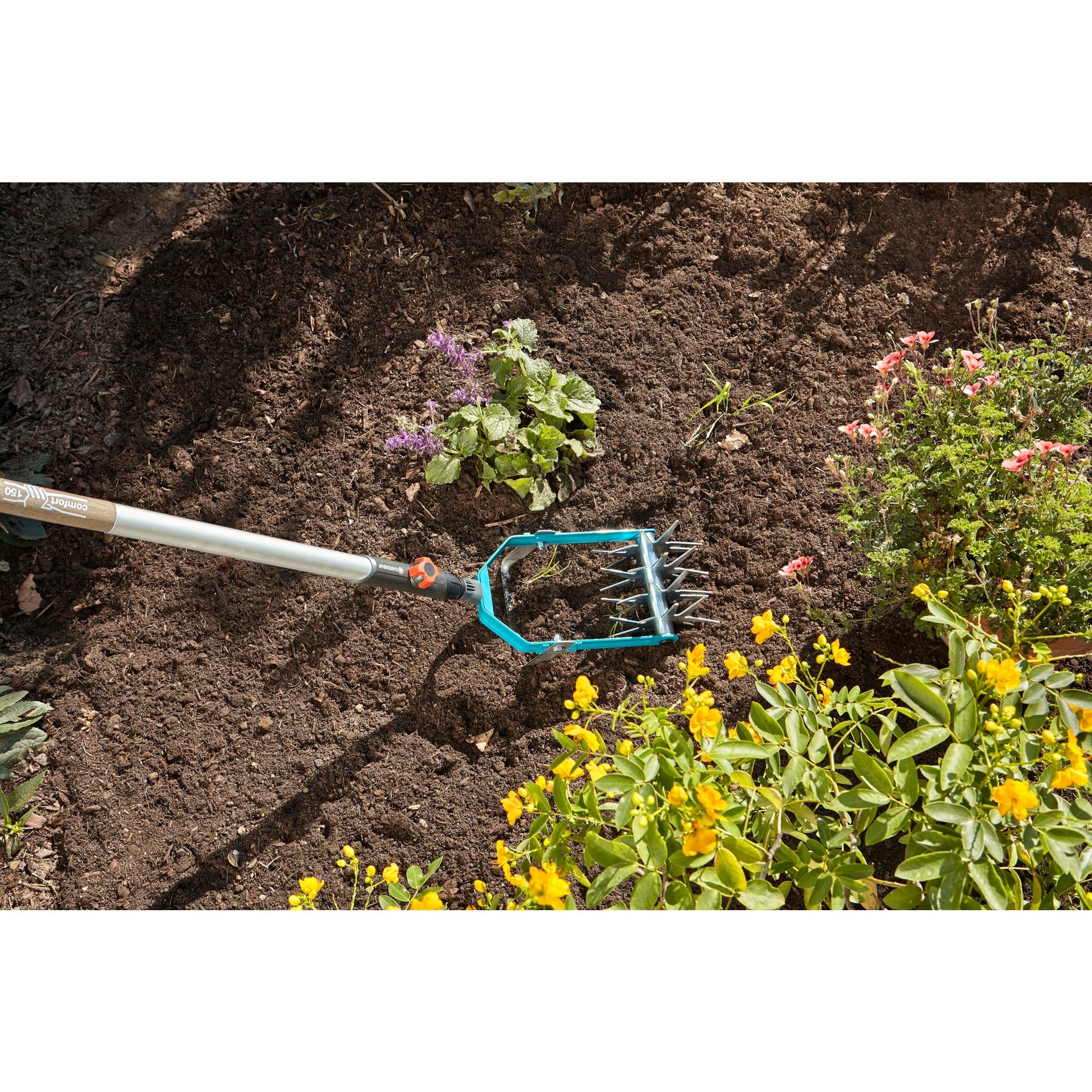 Gardena combisystem sterfrees met wiedmes schoffel (turquoise, 3195-20)