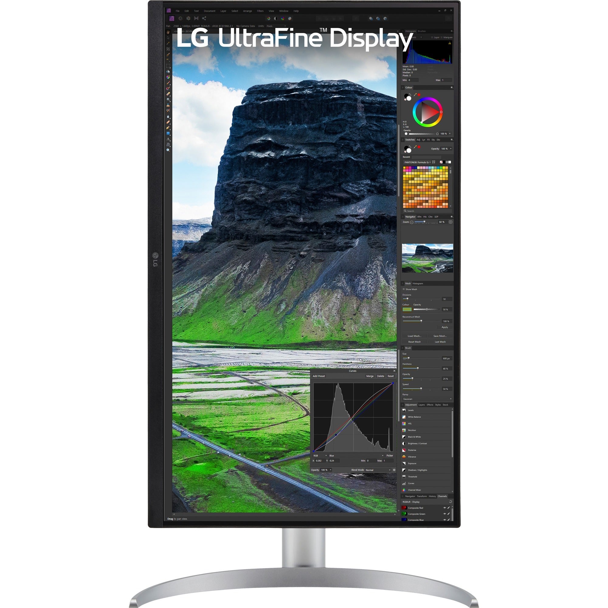 Lg ultrafine 27uq850v-w 27 4k uhd monitor (wit zilver, 2x hdmi, displayport, 2x usb-a, usb-b, usb-c)