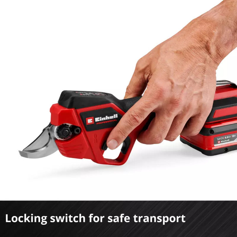 Einhell professionele accusnoeischaar gp-ls 18 28 li bl-solo takkenschaar (rood zwart, accu en oplader niet inbegrepen, power x-change)