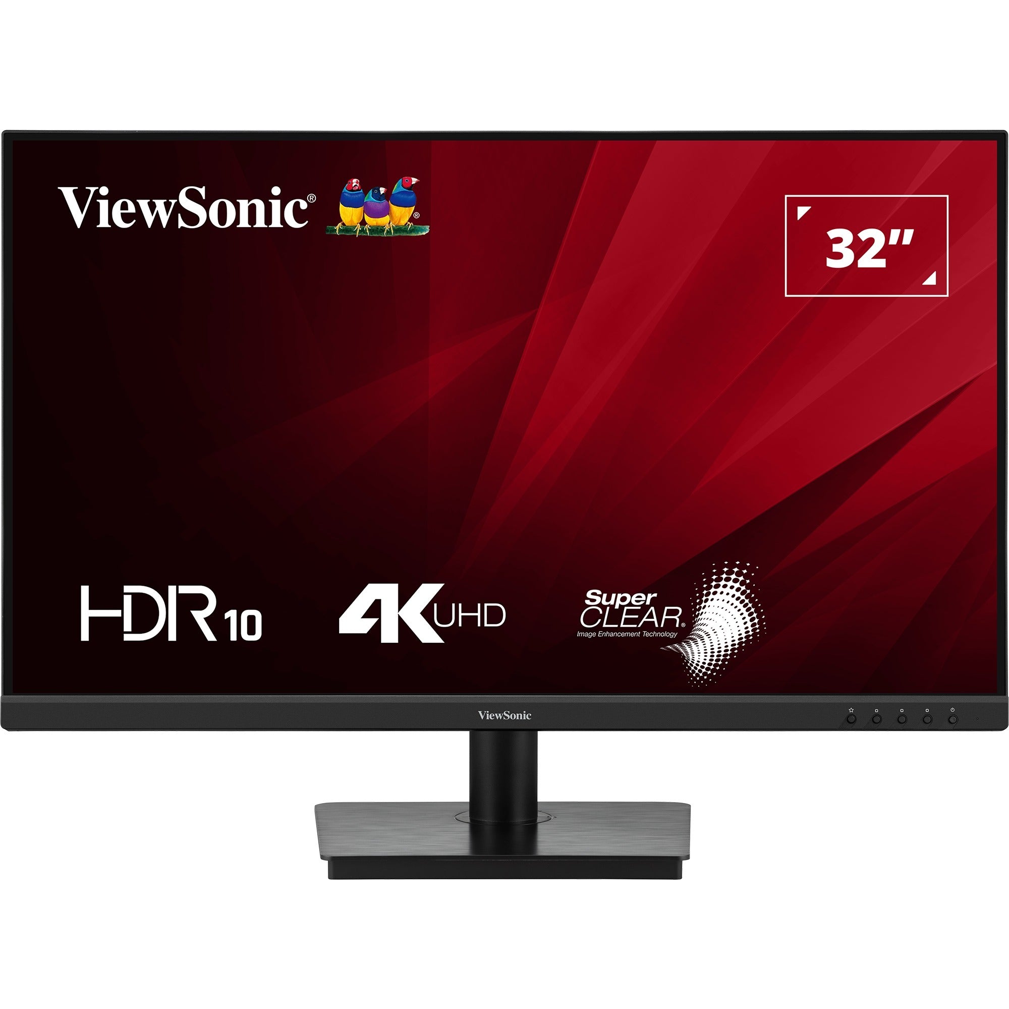 Viewsonic va3208-4k-hd 31.5 monitor (zwart (mat), 2x hdmi, 1x displayport)