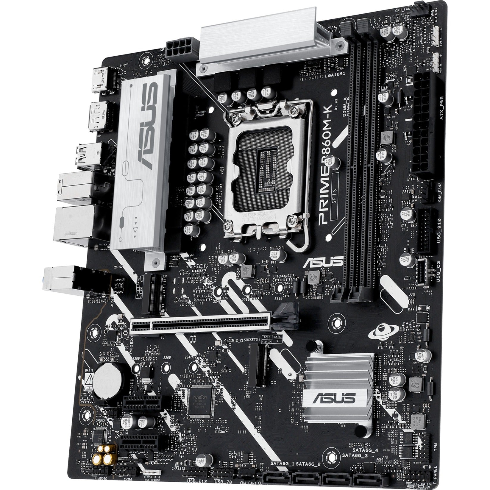 Asus prime b860m-k socket 1851 moederbord (2.5 gb-lan, sound, µatx)