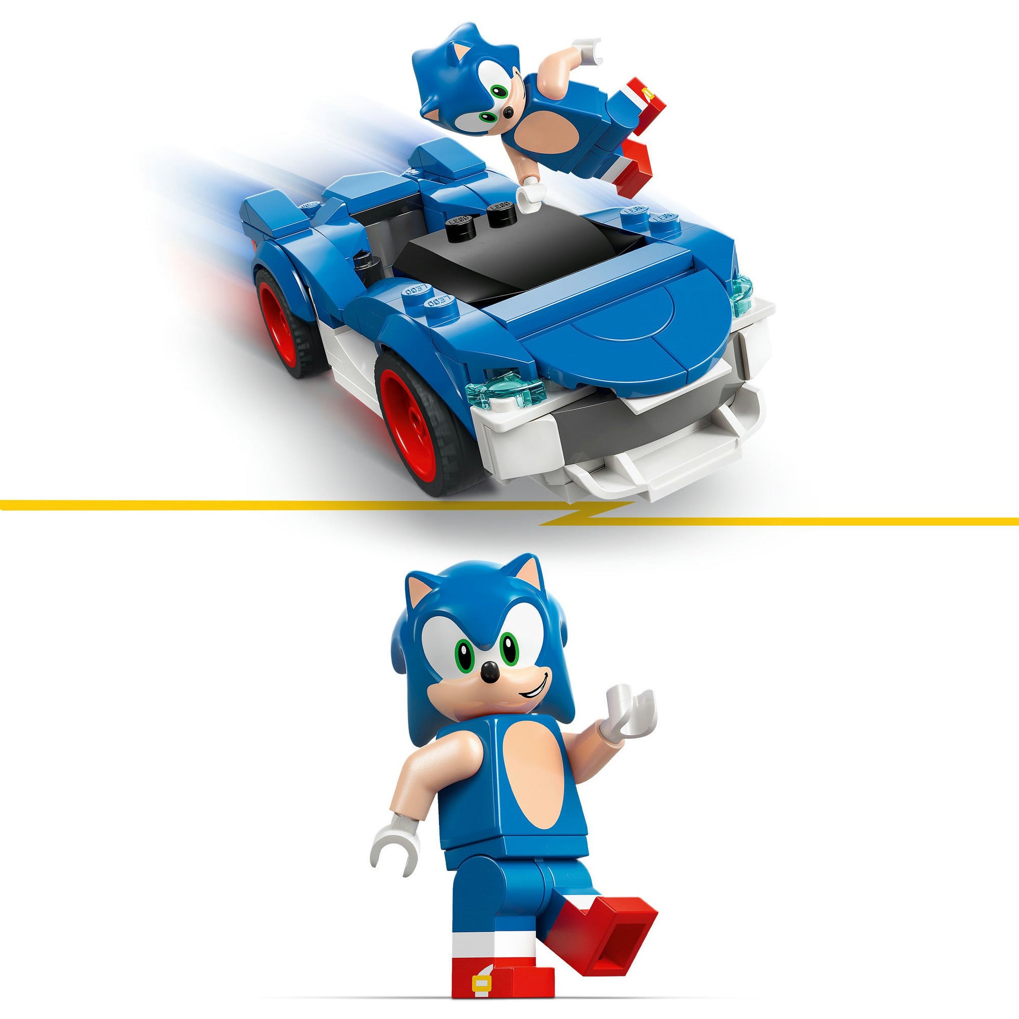 Lego sonic sonic's car: speed star light constructiespeelgoed