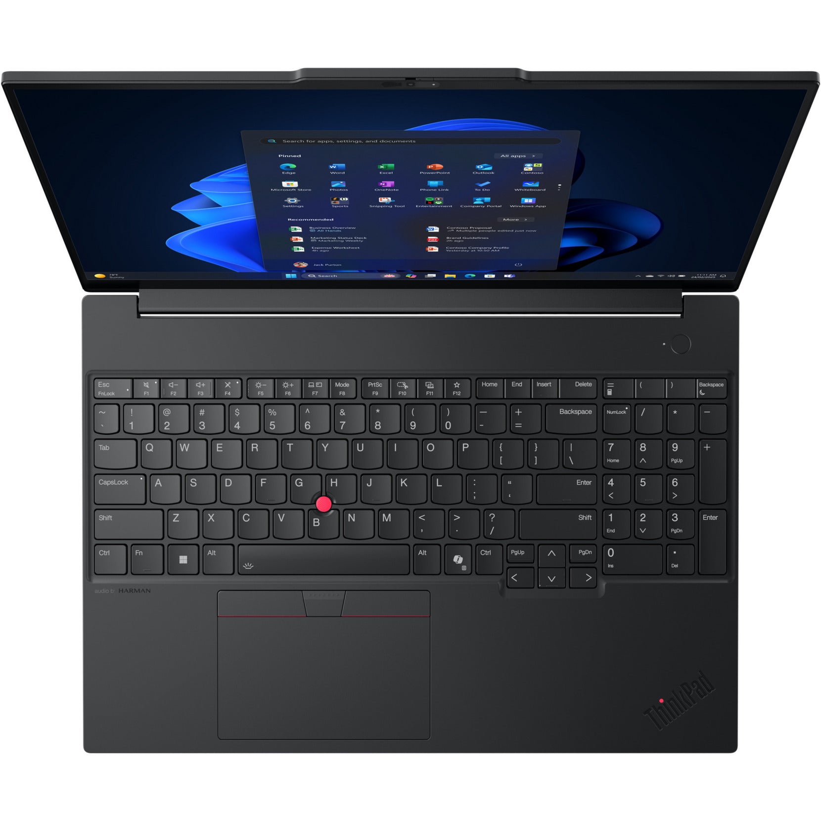 Lenovo thinkpad e16 gen 3 (21sr002fmh) 16 laptop (zwart | ultra 7 255h | arc 140t | 16 gb | 512 gb ssd)