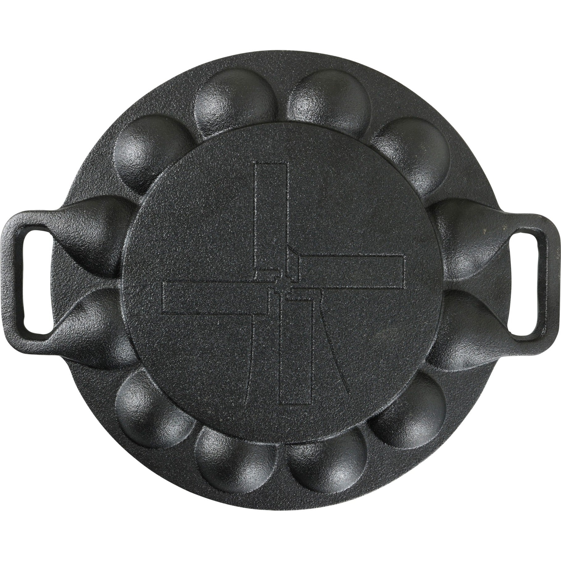 The windmill poffertjespan bak- braadpan (zwart, ø 24 cm)
