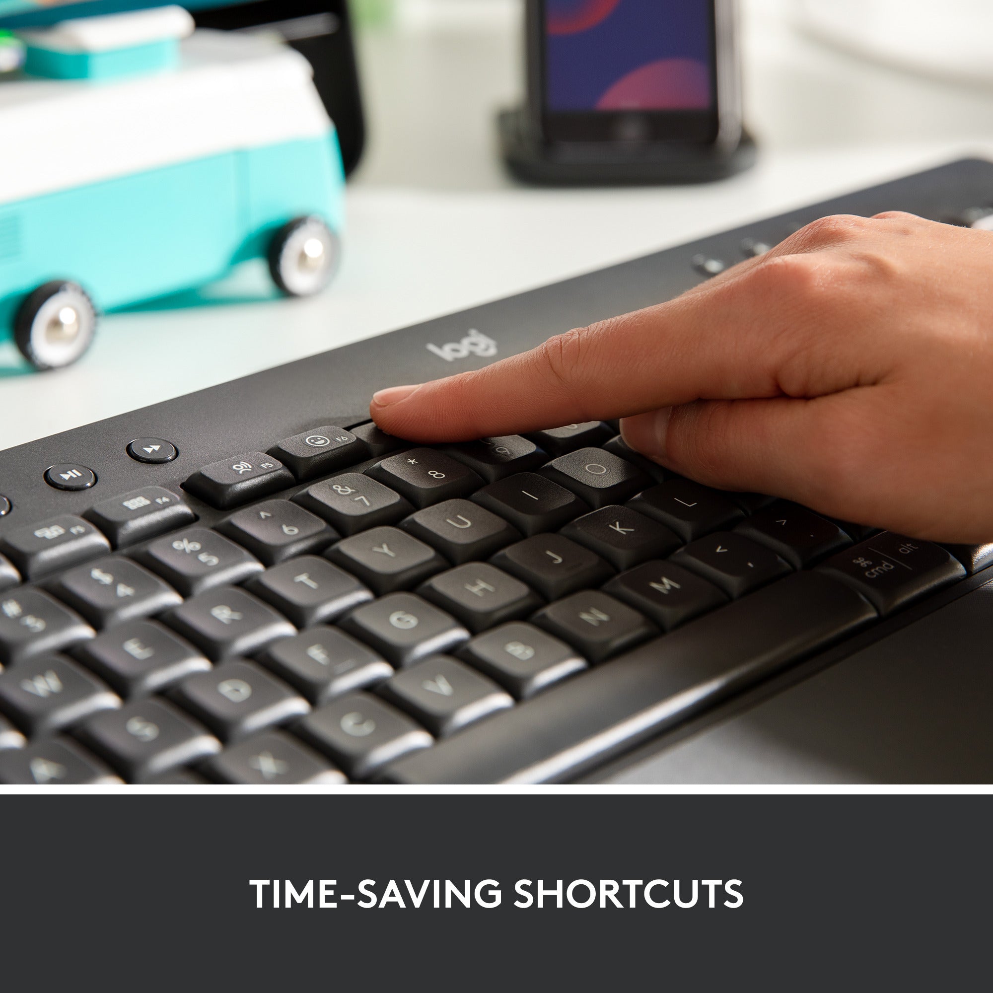 Logitech signature k650 wireless comfort toetsenbord (grafiet, us-international lay-out (qwerty), 100%)