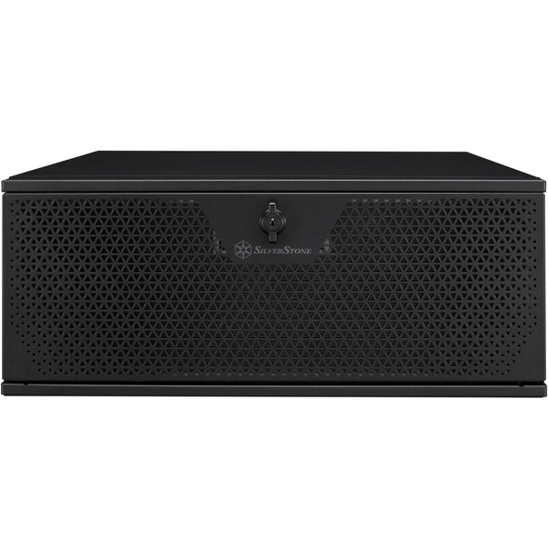 Silverstone rm44 rack behuizing (zwart | 4u | usb type-c | 2x 80mm casefan inbegrepen)
